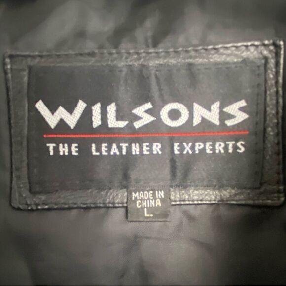 Wilsons 80s Women’s Black Mid-Length Leather Jacket Capsule Timeless Large - Picture 3 of 13